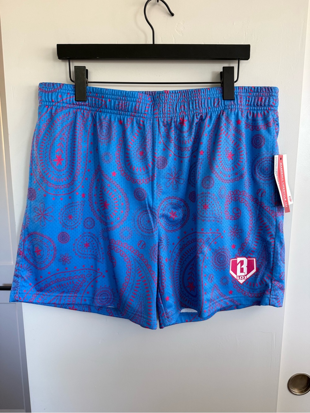 NWT Baseball Lifestyle 101 Paisley Shorts Size XL